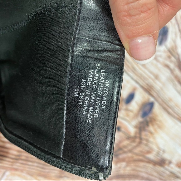 Anne Klein kitten heel black knee high boots - Picture 9 of 9